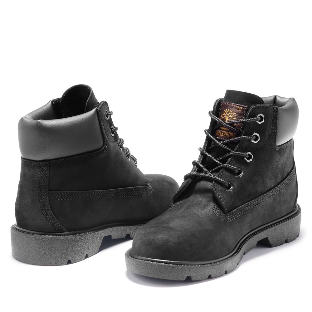 Bototos Timberland Niños 6-Inch Junior Classic Waterproof Negras - Chile WZO-584092